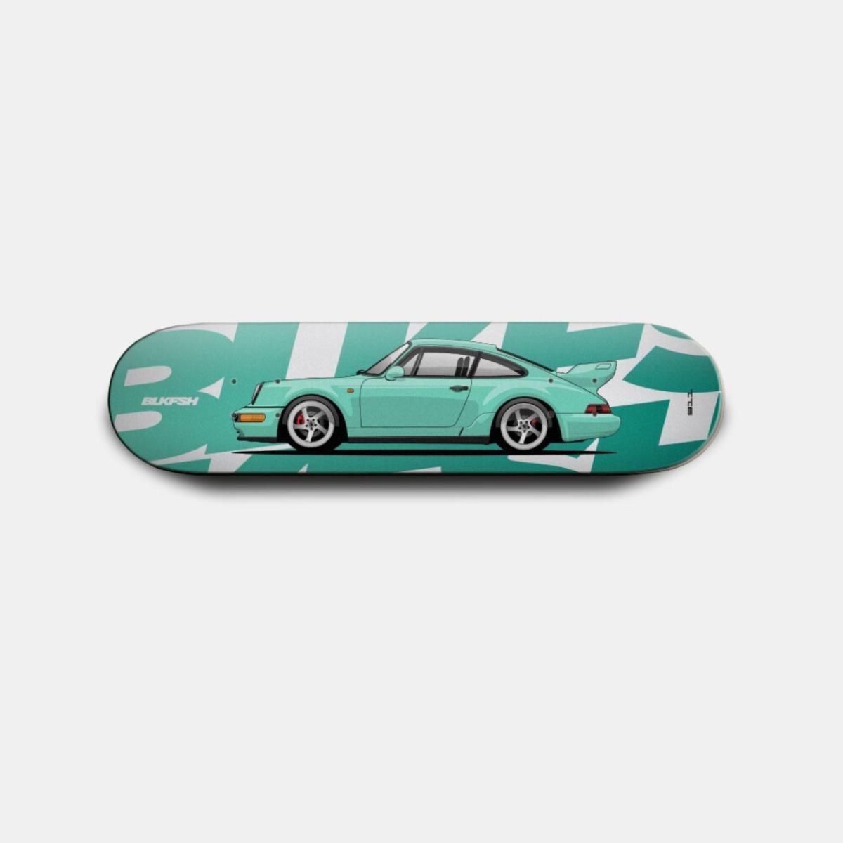 Blackfish Skate Deck | Porsche 930 Turbo Teal
