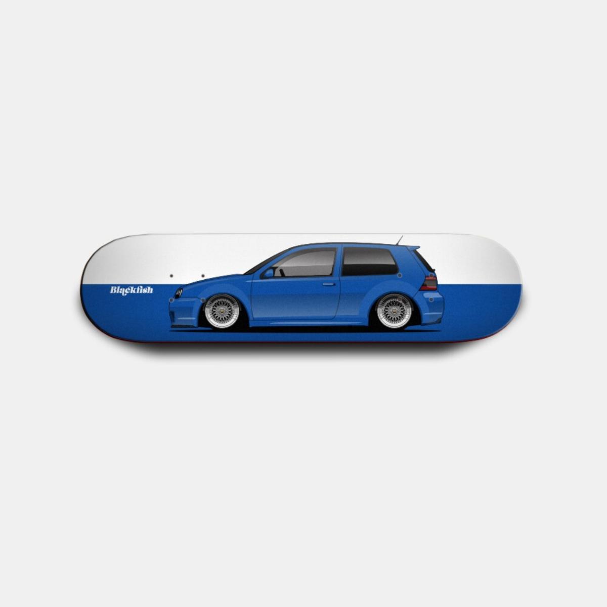 Blackfish Skate Deck | VW Golf Mk4 R32 Blue