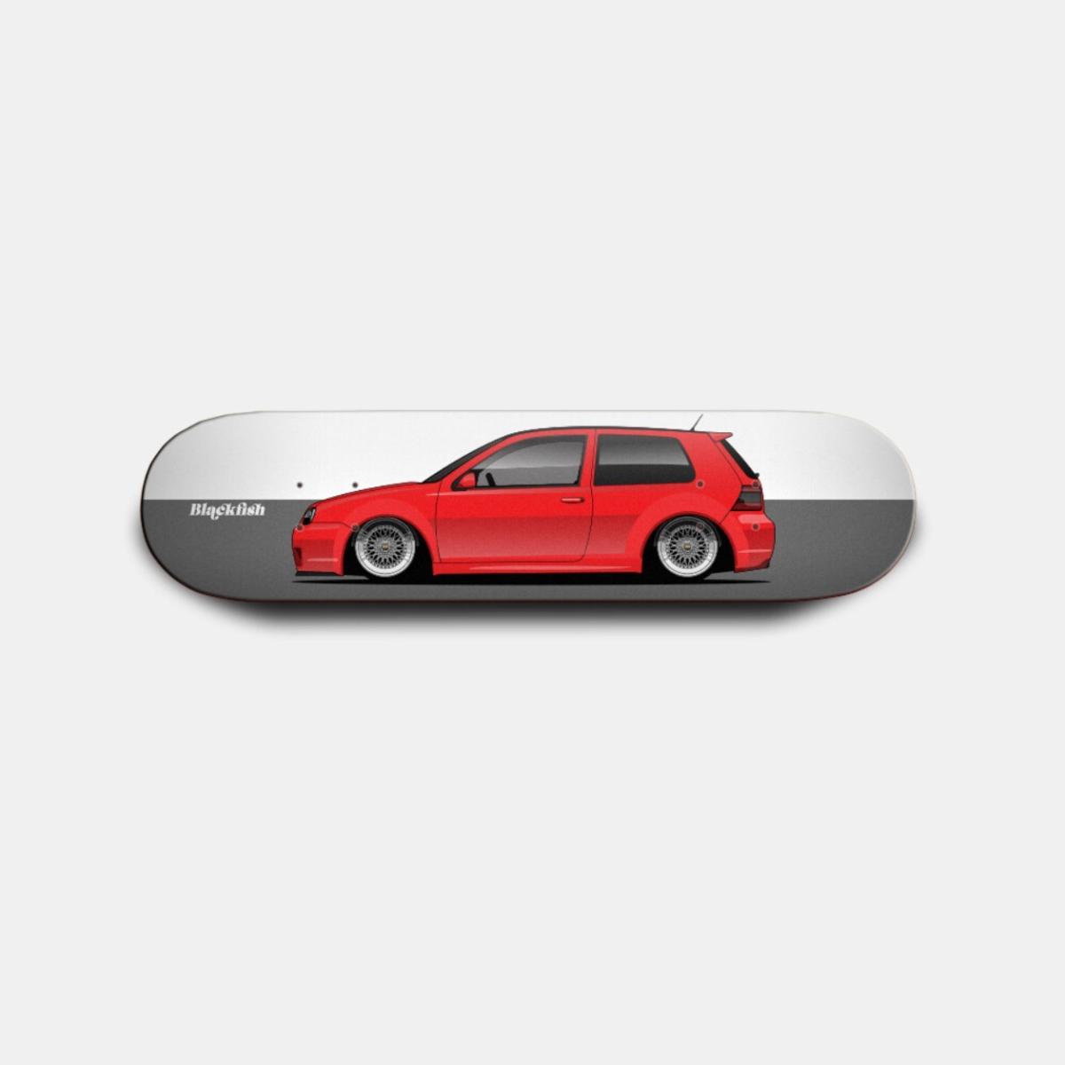 Blackfish Skate Deck | VW Golf Mk4 R32 Red