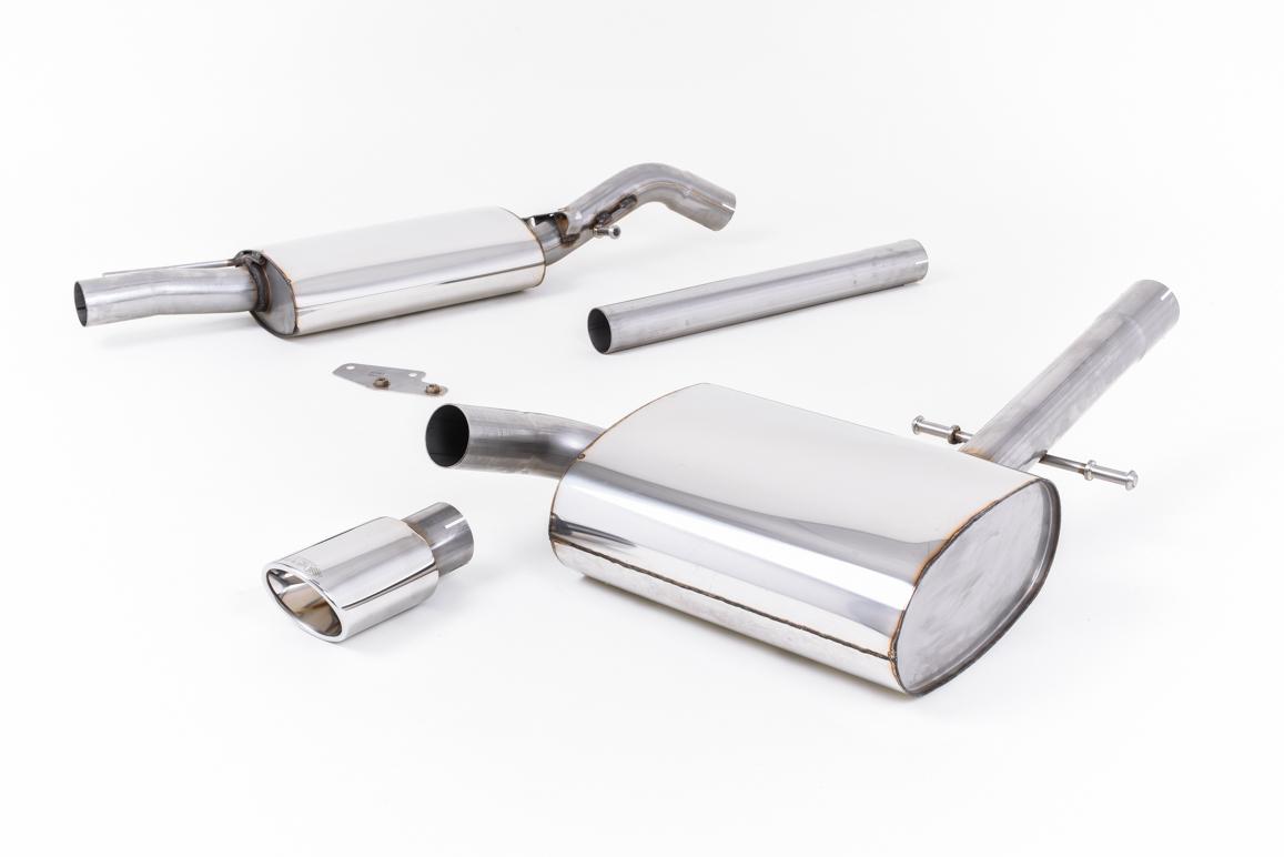 Milltek Resonated Cat-Back Exhaust | VW Corrado VR6-Polished Oval Tips Milltek Resonated Cat-Back Exhaust | VW Corrado VR6-Polished Oval Tips