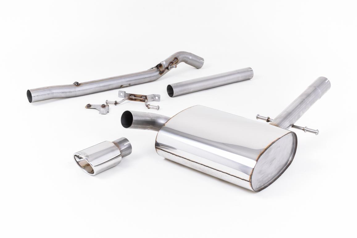Milltek Non-Resonated Cat-Back Exhaust | VW Corrado G60-Polished Oval Tips