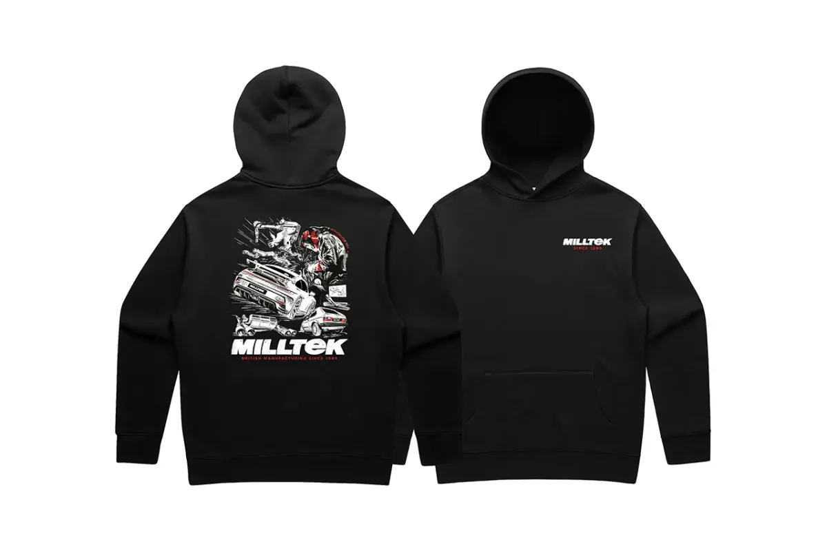 Milltek Black Hoodie (Summer Edition) - Medium Milltek Black Hoodie (Summer Edition) - Medium