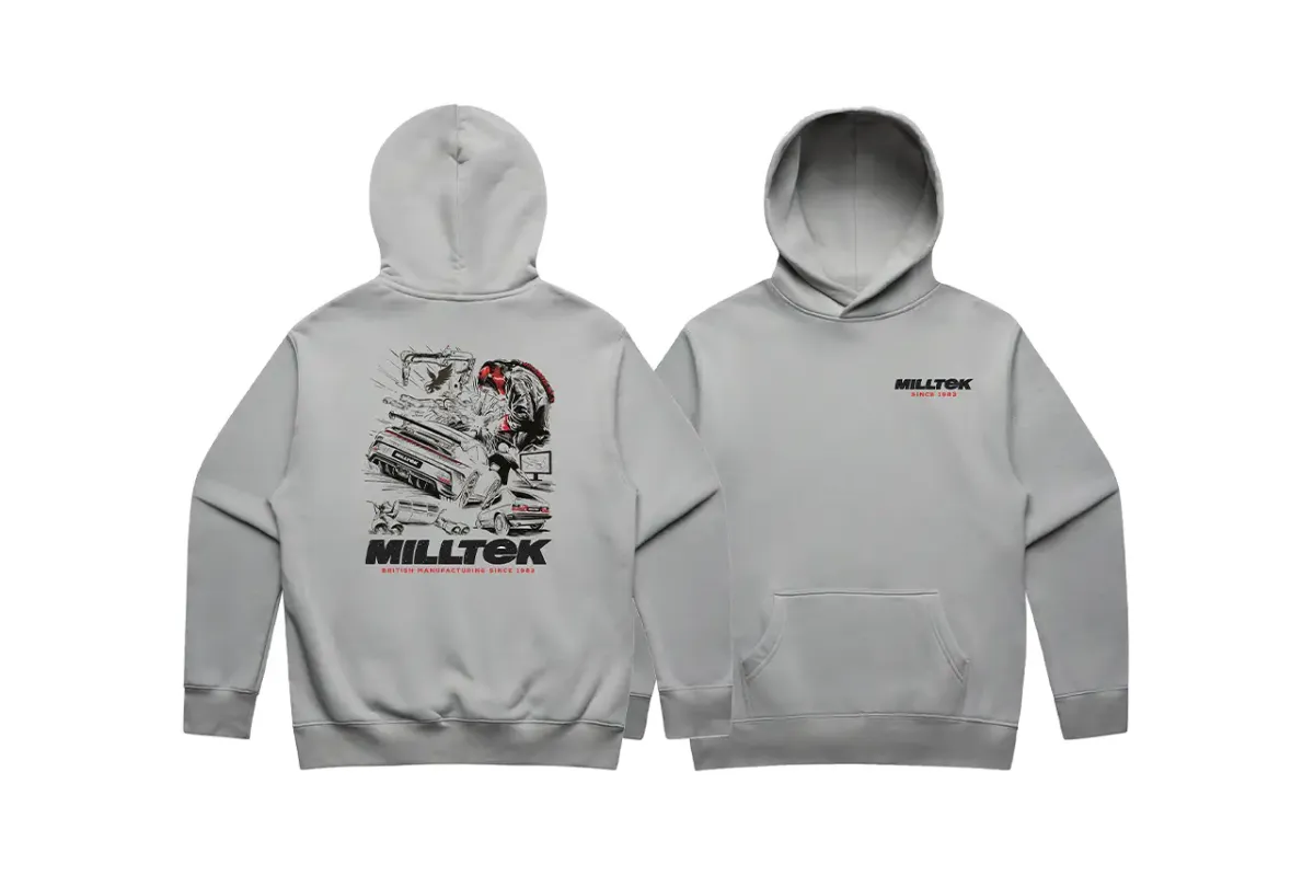 Milltek Light Grey Hoodie (Summer Edition) - 2XL Milltek Light Grey Hoodie (Summer Edition) - 2XL