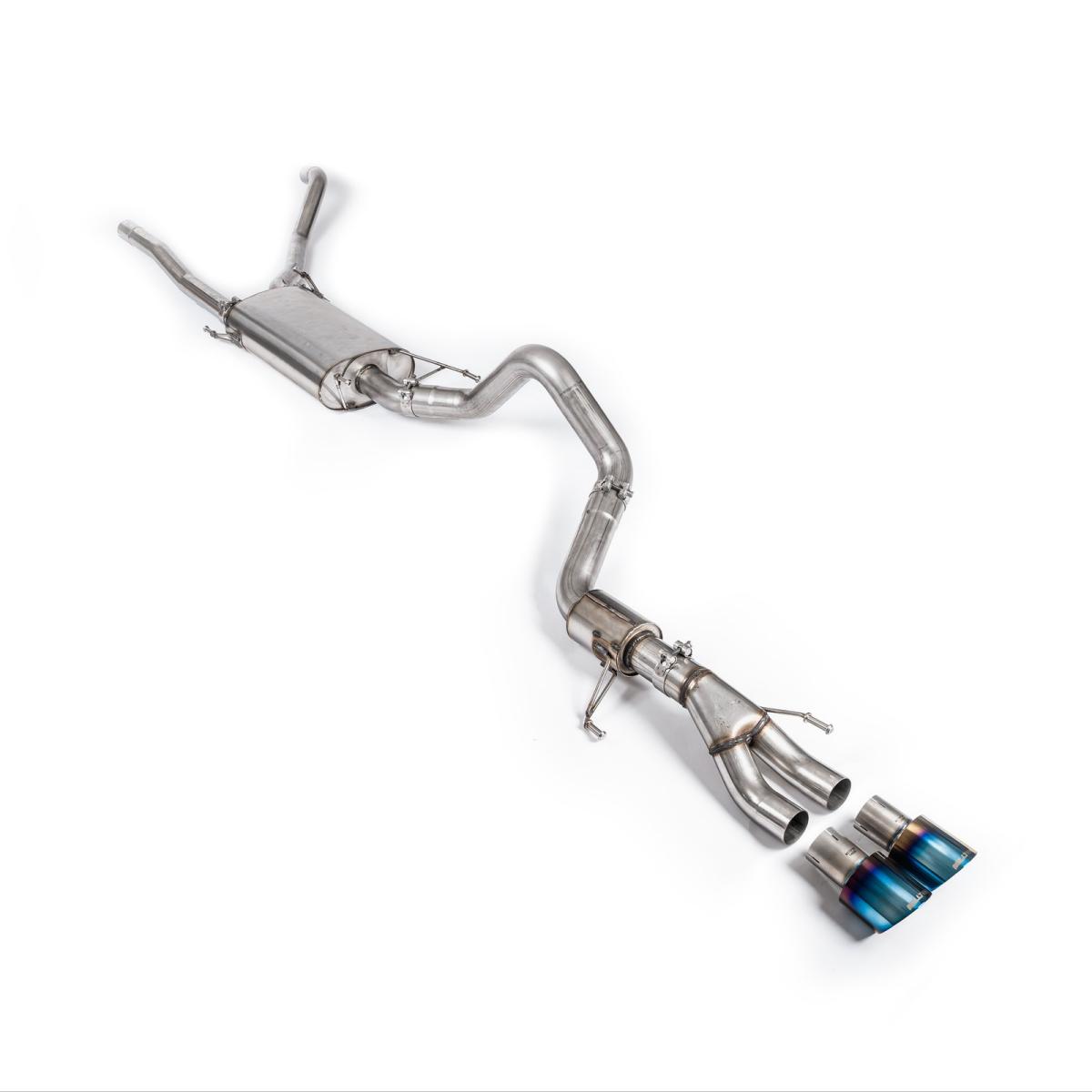 Milltek Resonated Cat-Back Exhaust | Lexus GX 550 3.4 Turbo V6 - Burnt Titanium Tips Milltek Resonated Cat-Back Exhaust | Lexus GX 550 3.4 Turbo V6 - Burnt Titanium Tips