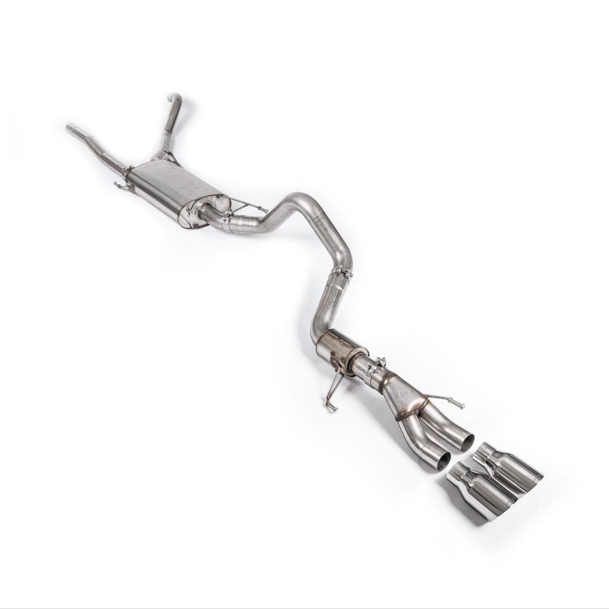 Milltek Resonated Cat-Back Exhaust | Lexus GX 550 3.4 Turbo V6 - Polished Tips