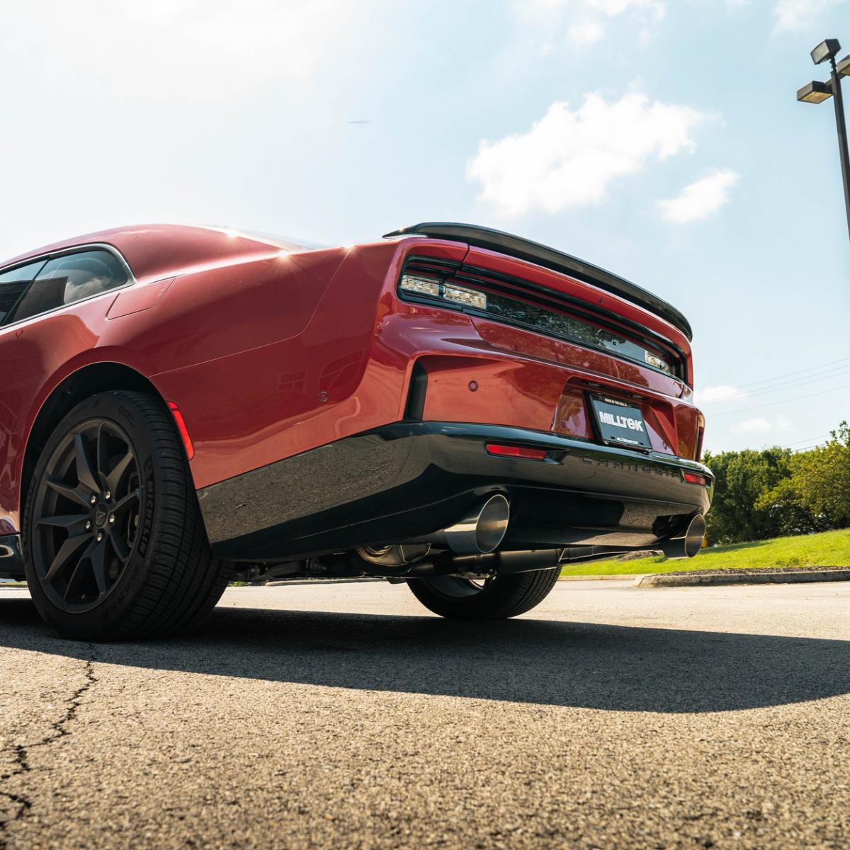 Milltek Valved Axle-Back Exhaust | Dodge Charger Sixpack H/O 3.0T Hurricane - Polished Tips