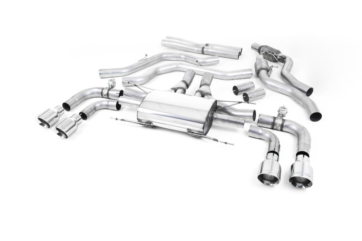 Milltek Valved Cat-Back Exhaust | Alfa Romeo Giulia Quadrifoglio - Polished Tips Milltek Valved Cat-Back Exhaust | Alfa Romeo Giulia Quadrifoglio - Polished Tips
