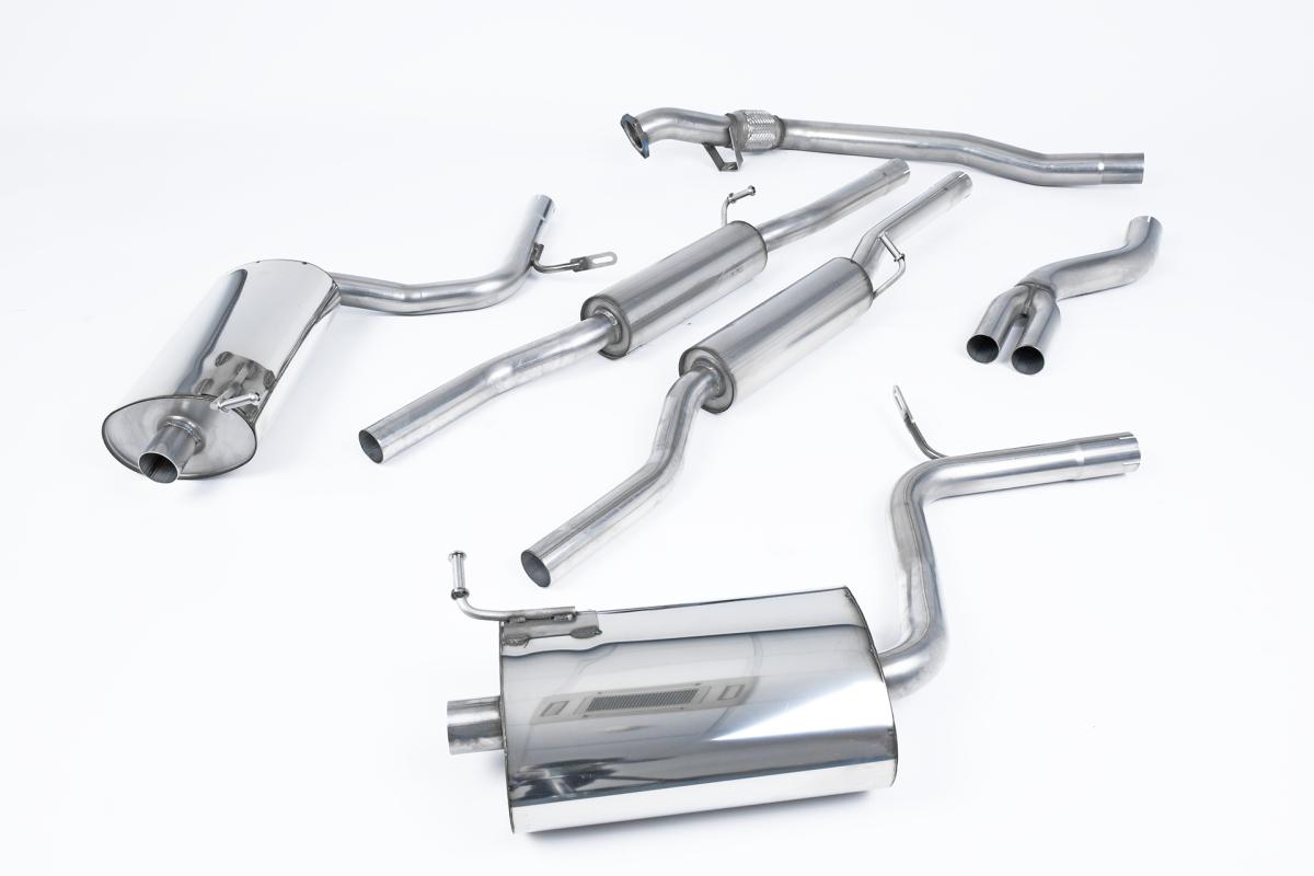 Milltek Resonated Cat-Back Exhaust | Audi B6 A4 1.8T Quattro - 90mm Jet Tips Milltek Resonated Cat-Back Exhaust | Audi B6 A4 1.8T Quattro - 90mm Jet Tips