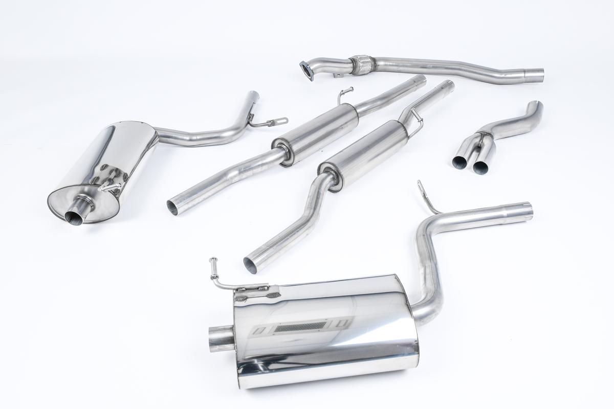 Milltek Resonated Cat-Back Exhaust | Audi B6 A4 1.8T Quattro - 90mm Jet Tips Milltek Resonated Cat-Back Exhaust | Audi B6 A4 1.8T Quattro - 90mm Jet Tips