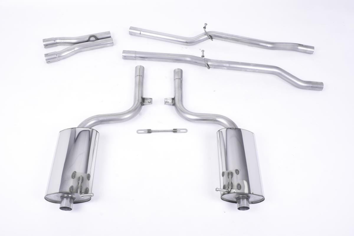 Milltek Non-Resonated Cat-Back Exhaust | Audi B6 S4 - Polished Tips