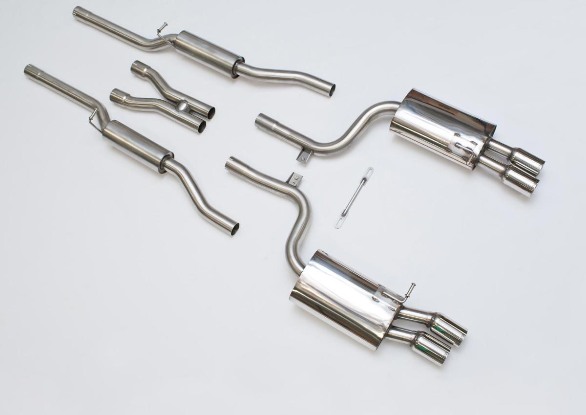 Milltek Resonated Cat-Back Exhaust | Audi B7 S4 - Polished Tips