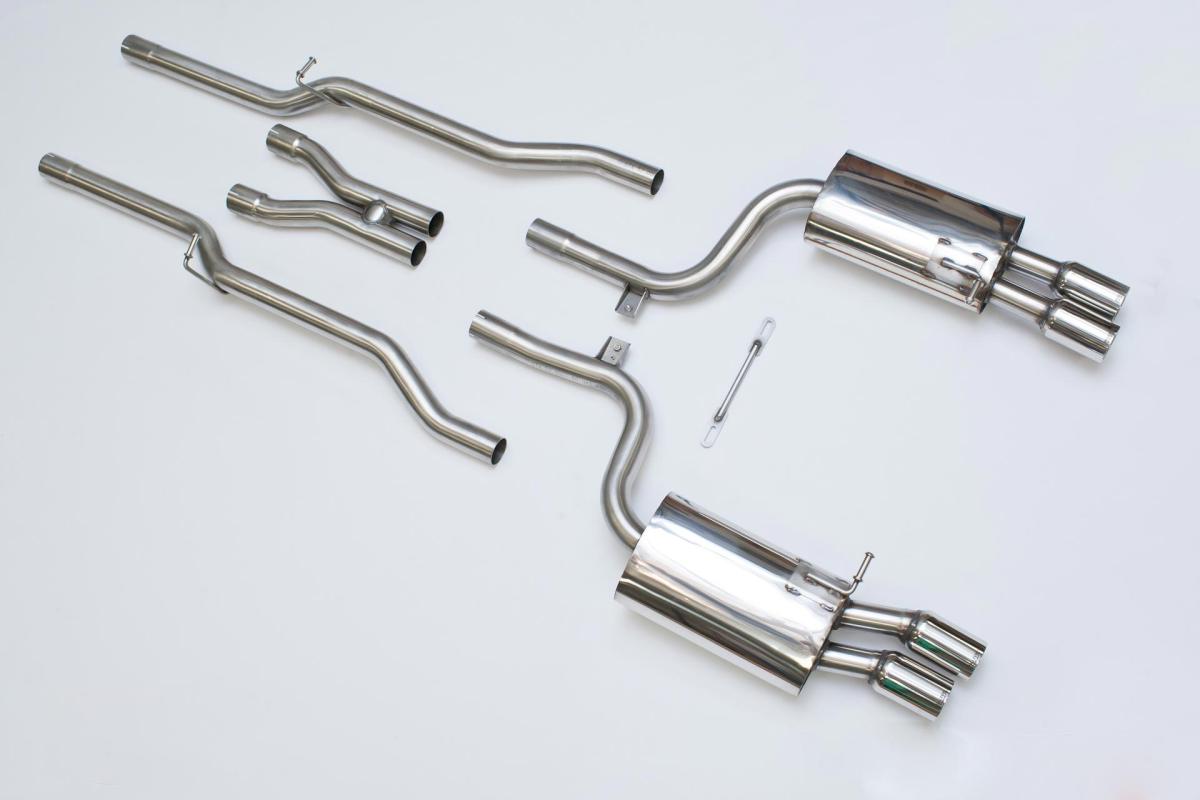 Milltek Non-Resonated Cat-Back Exhaust | Audi B7 S4 - Polished Tips
