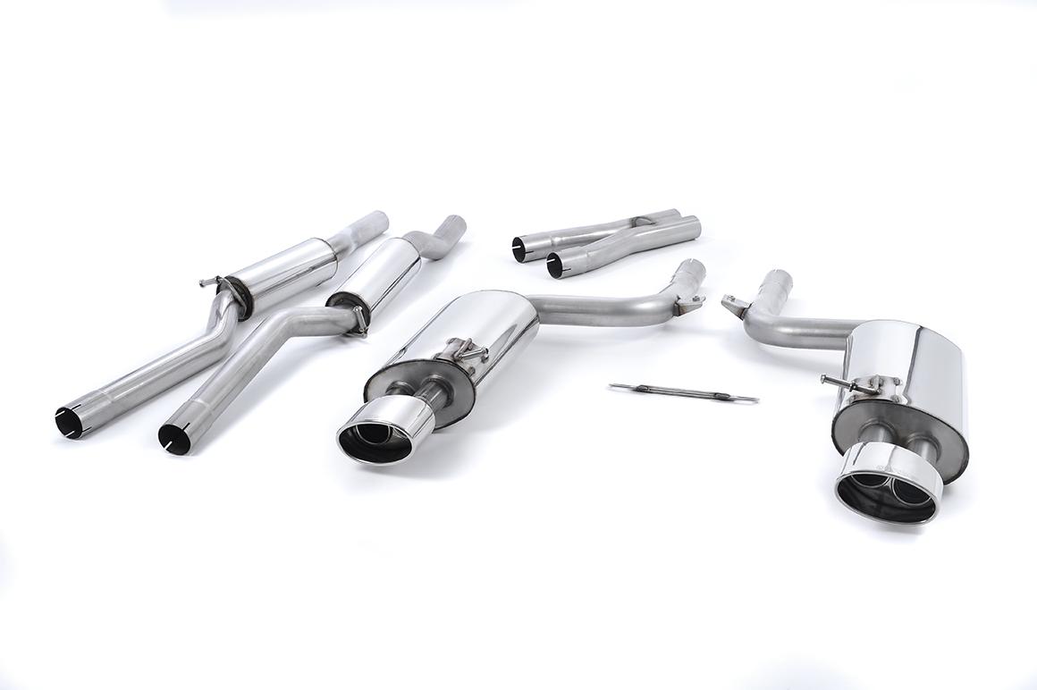 Milltek Resonated Cat-Back Exhaust | Audi B7 RS4 - Polished Tips