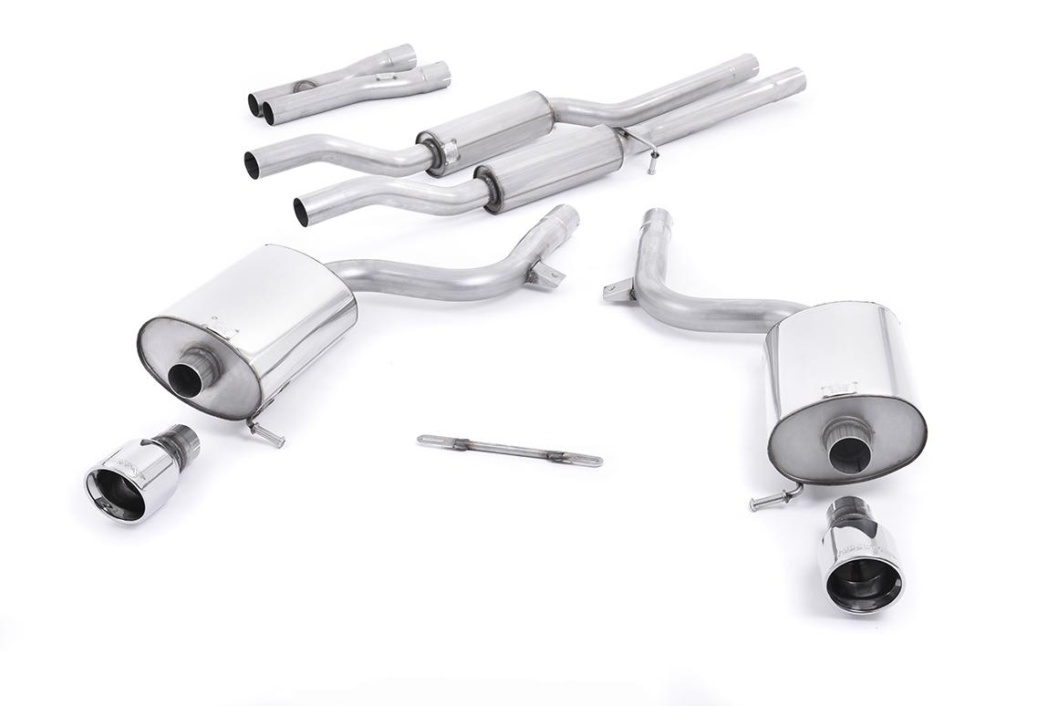 Milltek Resonated Cat-Back Exhaust | Audi B6 A4 V6 S4 V8 - Polished Jet Tips Milltek Resonated Cat-Back Exhaust | Audi B6 A4 V6 S4 V8 - Polished Jet Tips