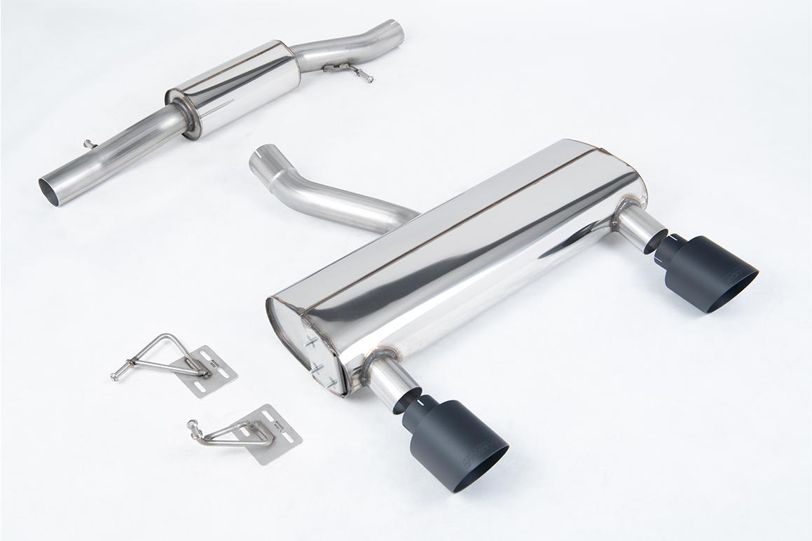 Milltek Resonated Cat-Back Exhaust | Audi TT MK1 - Cerakote Black Tips