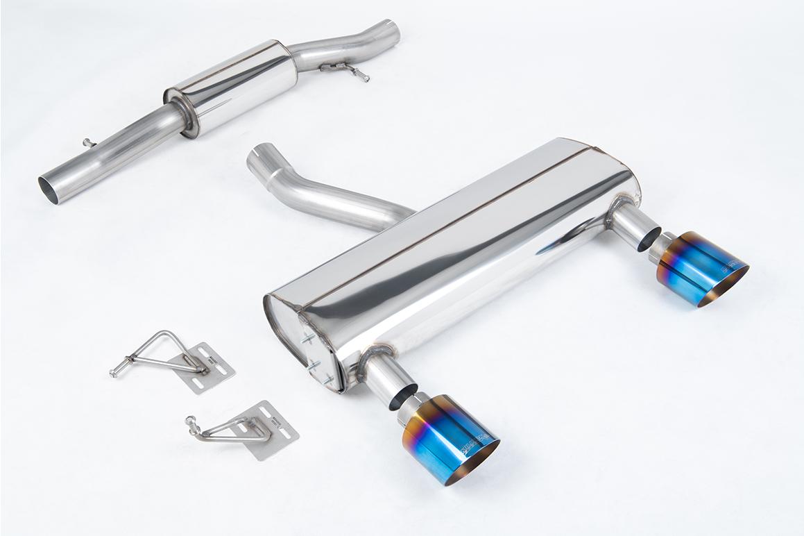 Milltek Resonated Cat-Back Exhaust | Audi TT MK1 - Burnt Titanium Tips