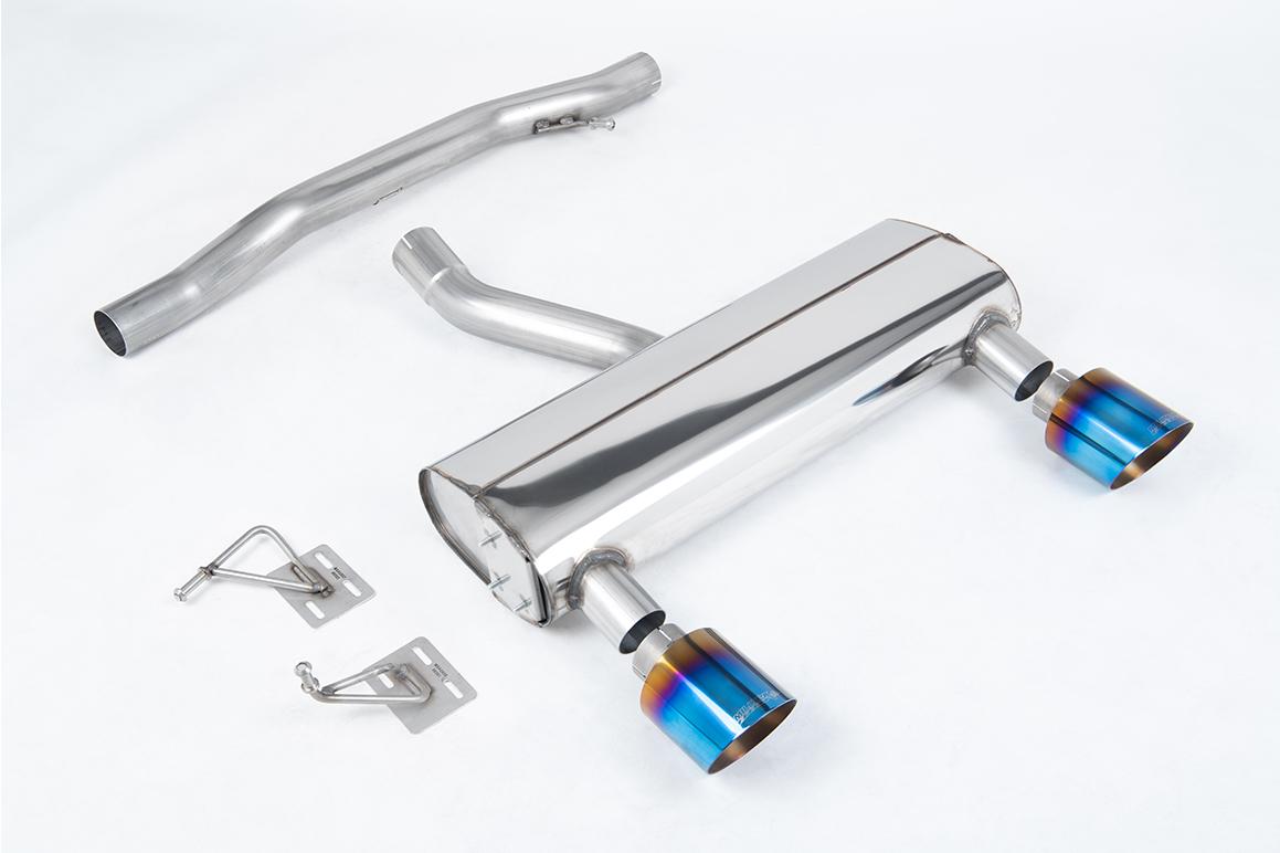 Milltek Non-Resonated Cat-Back Exhaust | Audi TT MK1 - Burnt Titanium Tips