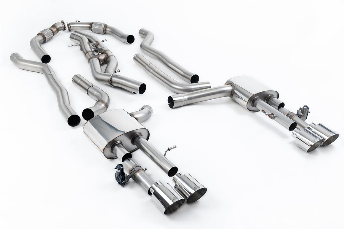 Milltek 80mm Non-Resonated Cat-Back Exhaust | Audi S8 D5 - Polished Tips Milltek 80mm Non-Resonated Cat-Back Exhaust | Audi S8 D5 - Polished Tips