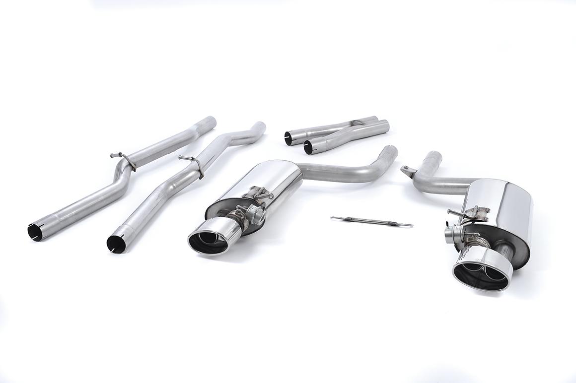 Milltek Valved Non-Resonated Cat-Back Exhaust | Audi B7 RS4 - Polished Tips
