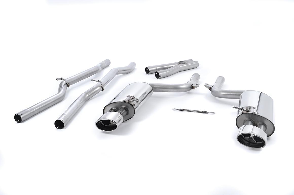 Milltek Non-Resonated Cat-Back Exhaust | Audi B7 RS4 - Polished Tips