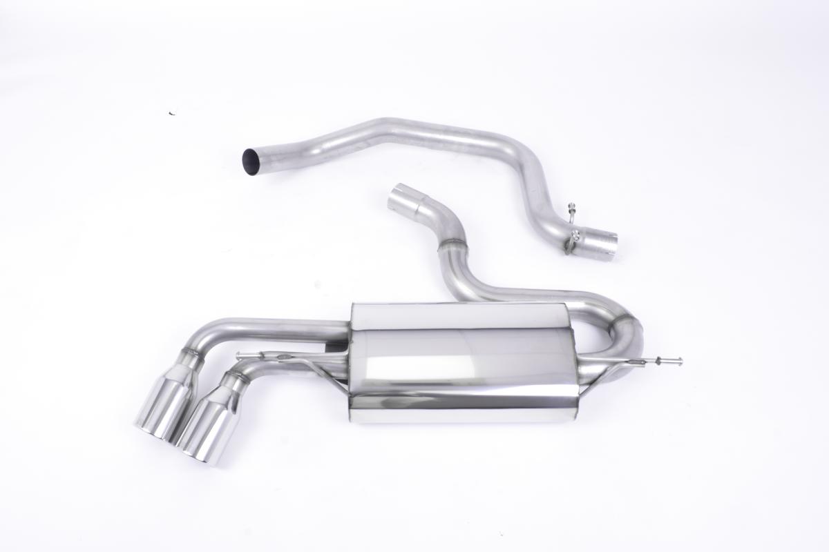 Milltek Non-Resonated Cat-Back Exhaust | Audi TT MK2 - Twin Polished JET Tips Milltek Non-Resonated Cat-Back Exhaust | Audi TT MK2 - Twin Polished JET Tips