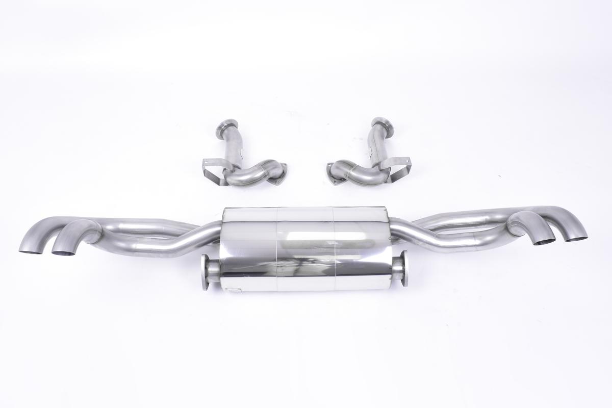 Milltek Non-Resonated Cat-Back Exhaust | Audi R8 V8 4.2 - OE Tips