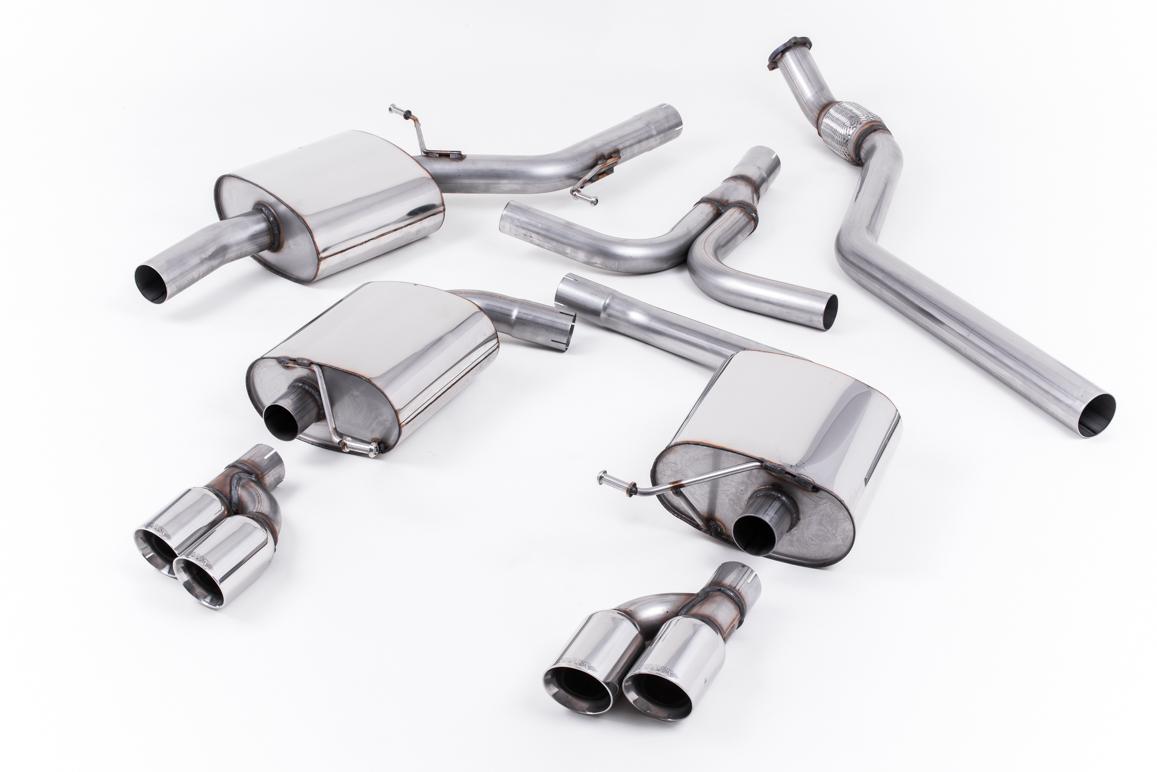 Milltek Resonated Cat-Back Exhaust | Audi B8 A5 2.0 TFSI - Polished Tips Milltek Resonated Cat-Back Exhaust | Audi B8 A5 2.0 TFSI - Polished Tips