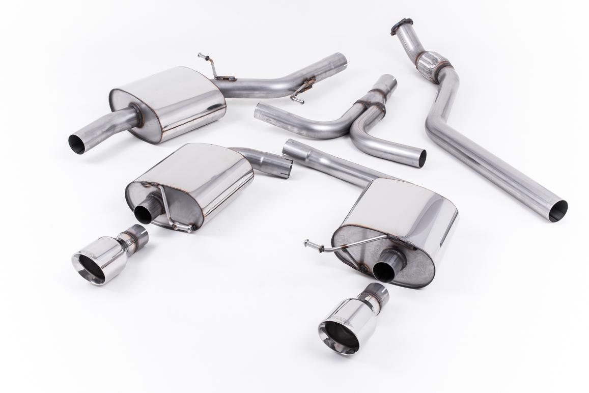 Milltek Resonated Cat-Back Exhaust | Audi B8 A5 2.0 TFSI - Polished Tips Milltek Resonated Cat-Back Exhaust | Audi B8 A5 2.0 TFSI - Polished Tips