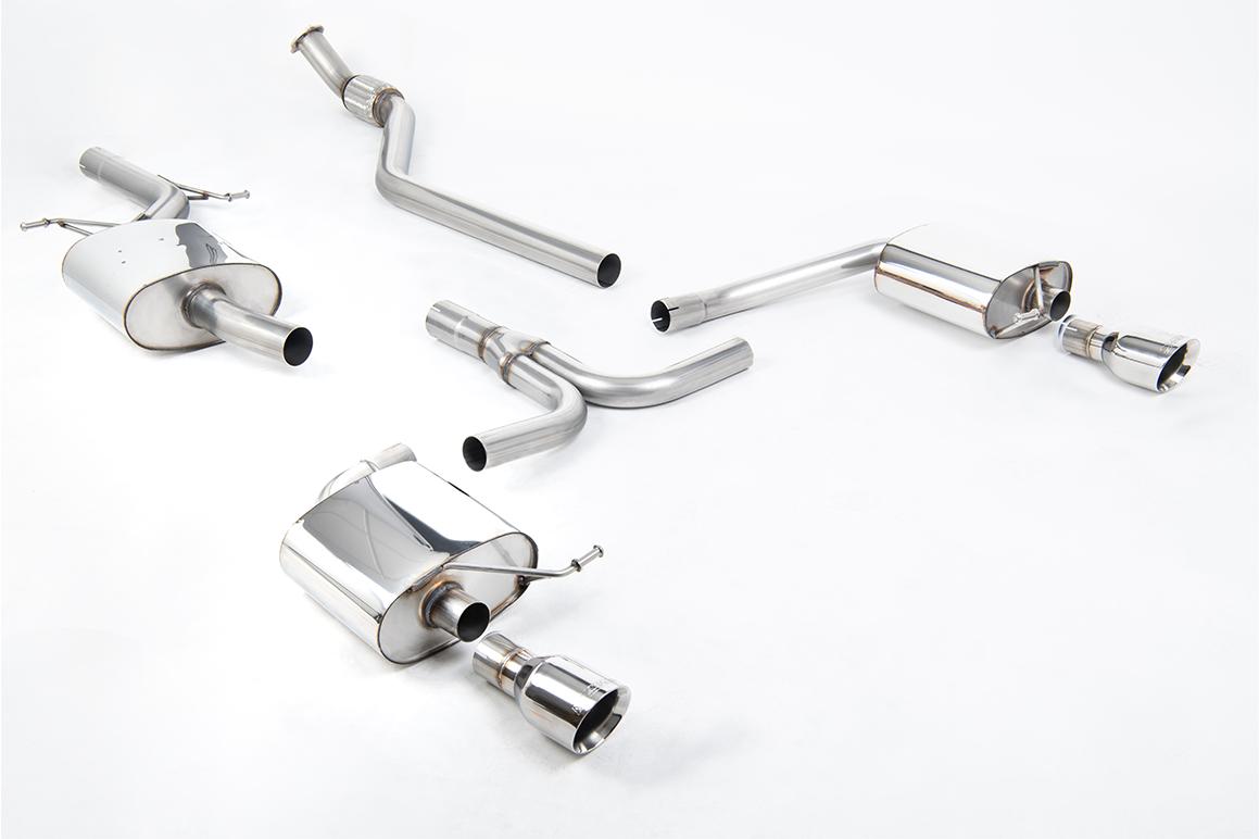 Milltek Resonated GPF Back Exhaust | Audi B8 A4 2.0 TFSI - Polished Tips Milltek Resonated GPF Back Exhaust | Audi B8 A4 2.0 TFSI - Polished Tips