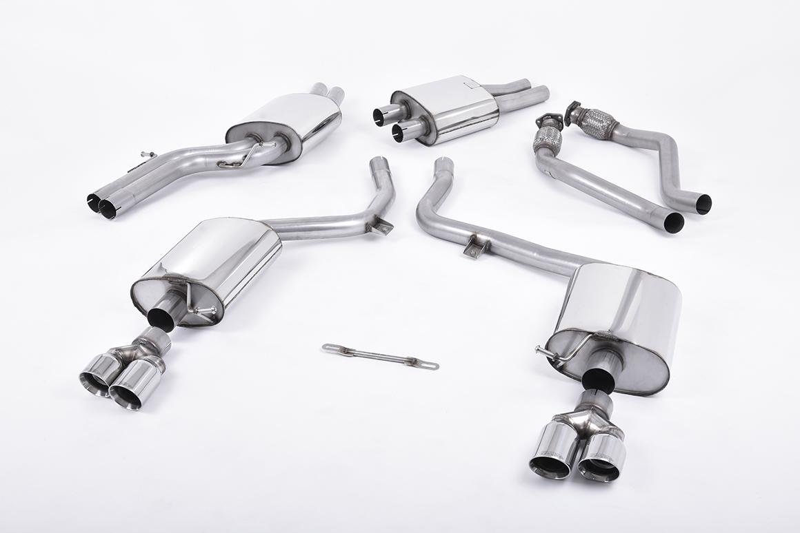 Milltek Resonated Cat-Back Exhaust | Audi B8 S4 V6 - Polished Tips Milltek Resonated Cat-Back Exhaust | Audi B8 S4 V6 - Polished Tips