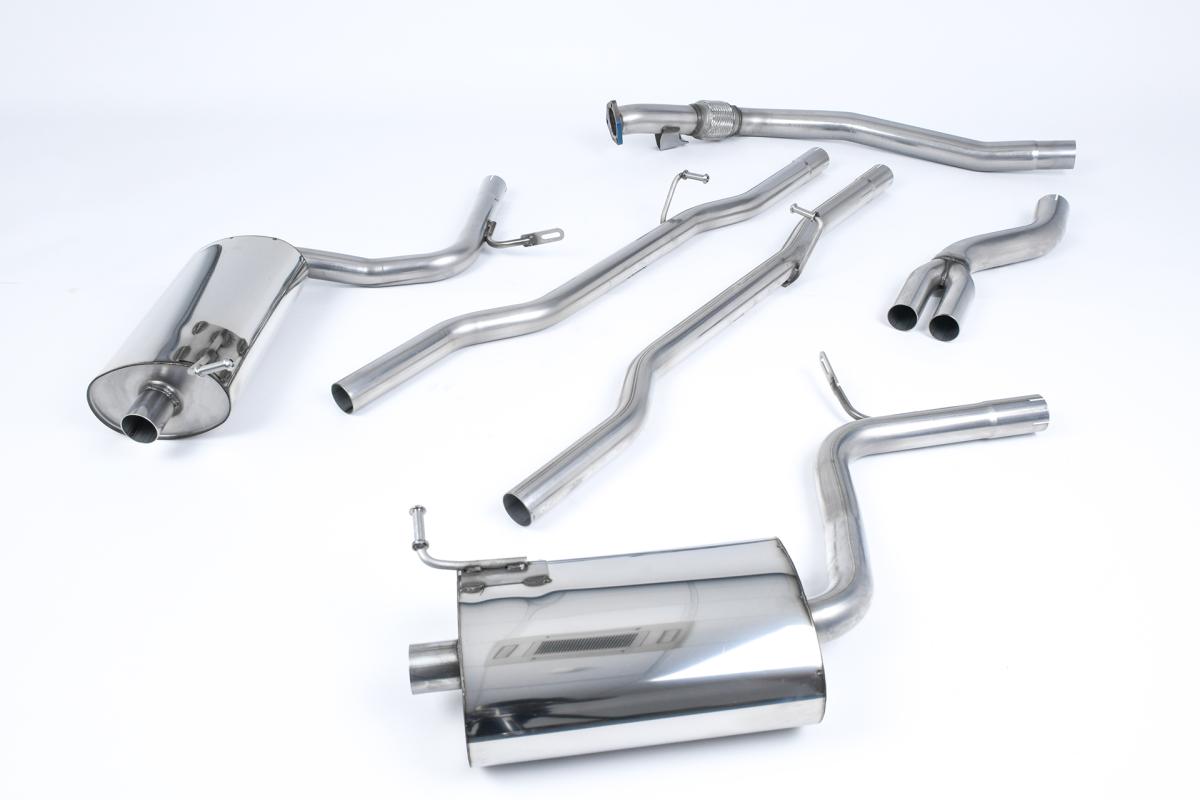 Milltek Non-Resonated Cat-Back Exhaust | Audi B7 A4 2.0 TFSI - Jet Tips