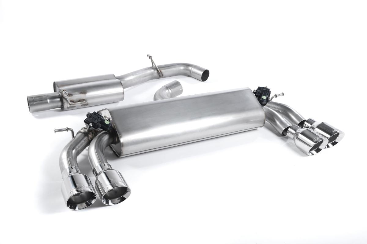 Milltek Resonated Cat-Back Exhaust | Audi S3 8V - Polished Tips