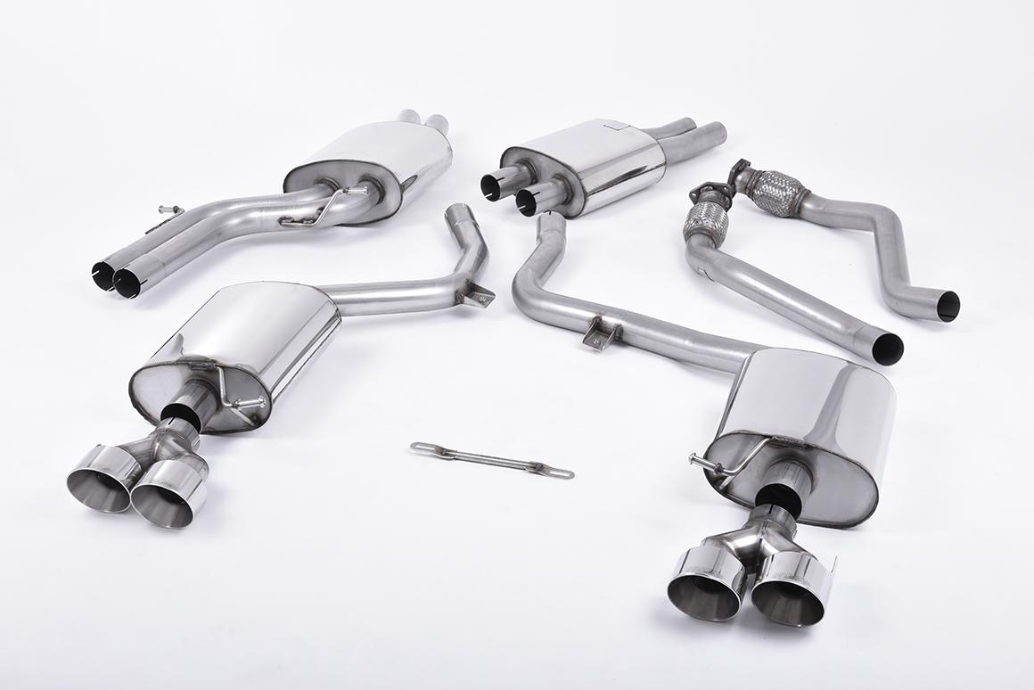 Milltek Resonated Cat-Back Exhaust | Audi B8.5 S5 - Polished Tips