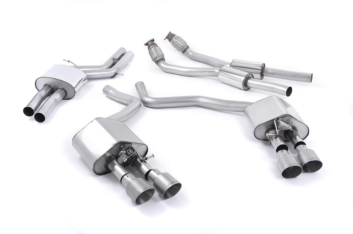 Milltek Valved Cat-Back Exhaust | Audi C7 S6 S7 - Brushed Titanium Tips Milltek Valved Cat-Back Exhaust | Audi C7 S6 S7 - Brushed Titanium Tips