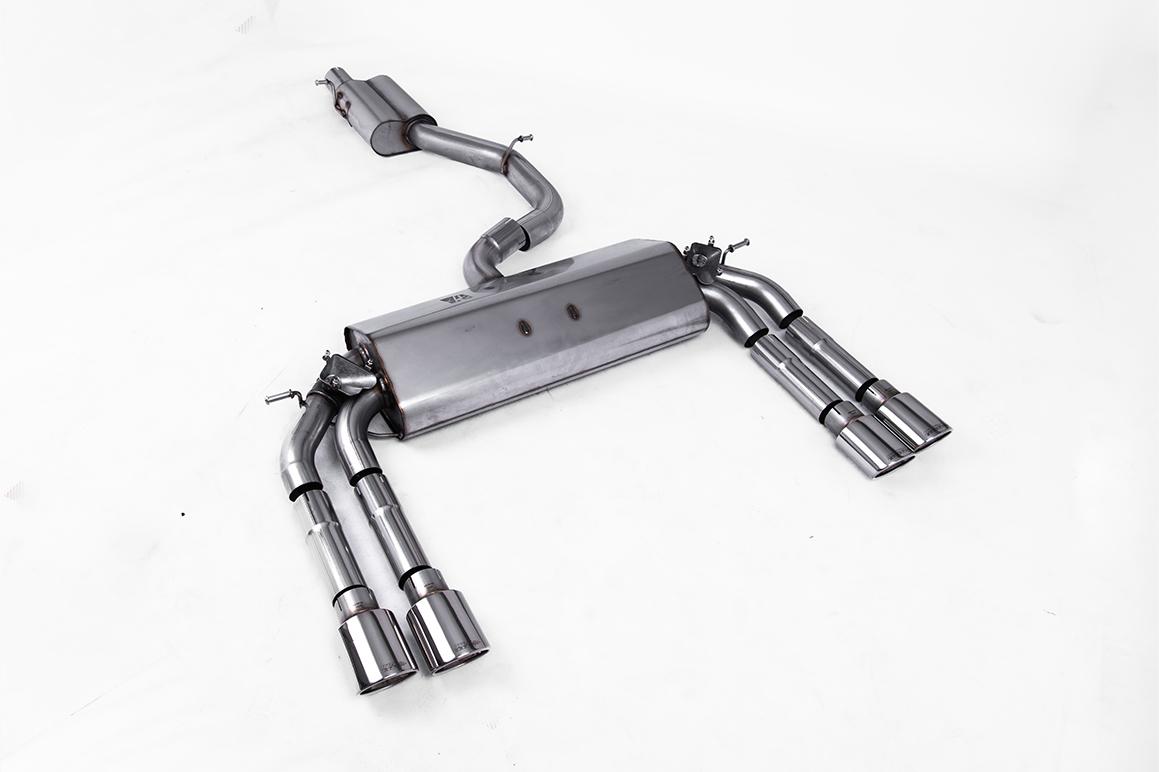 Milltek Resonated Cat-Back Exhaust | Audi 8V S3 - Polished Tips
