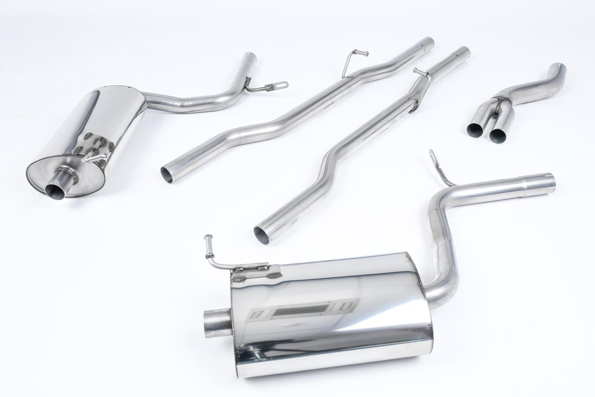 Milltek Non-Resonated Cat-Back Exhaust | Audi B7 A4 2.0 TFSI - GT100 Tips