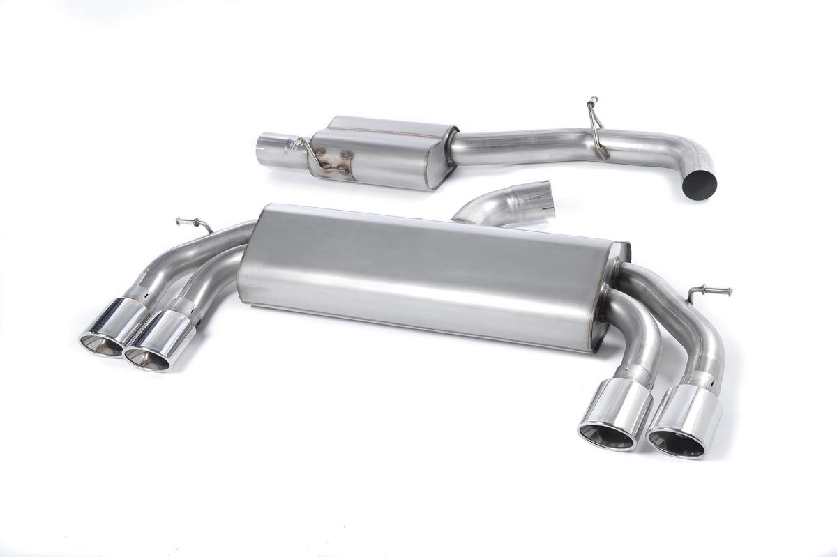 Milltek Resonated Race Cat-Back Exhaust | Audi S3 8V - Polished Tips