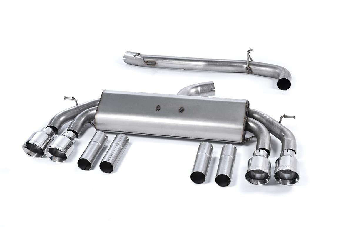 Milltek Non-Resonated Race Cat-Back Exhaust | Audi S3 8V - Polished Tips