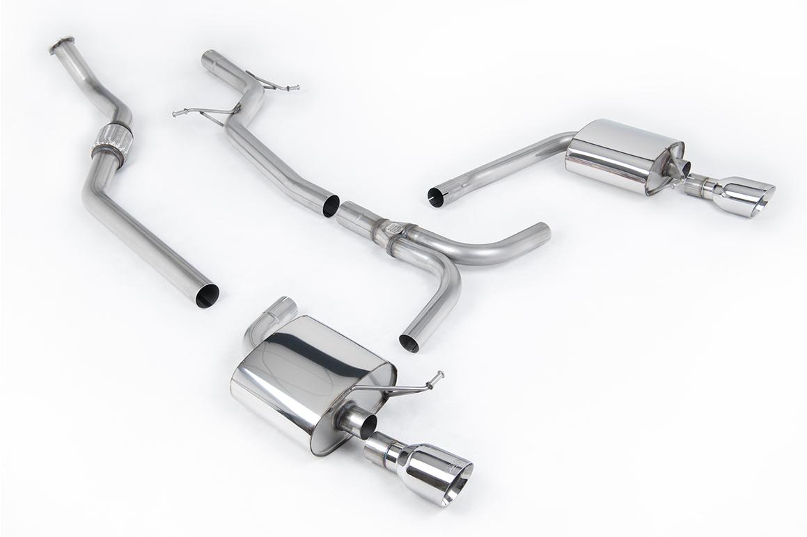 Milltek Non-Resonated Cat-Back Exhaust | Audi B8 A4 2.0 TFSI - Polished Tips Milltek Non-Resonated Cat-Back Exhaust | Audi B8 A4 2.0 TFSI - Polished Tips