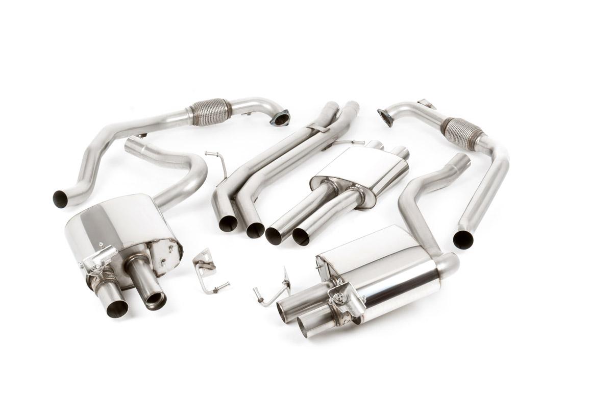 Milltek Resonated Cat-Back Exhaust | Audi B9 S5 - Polished Tips