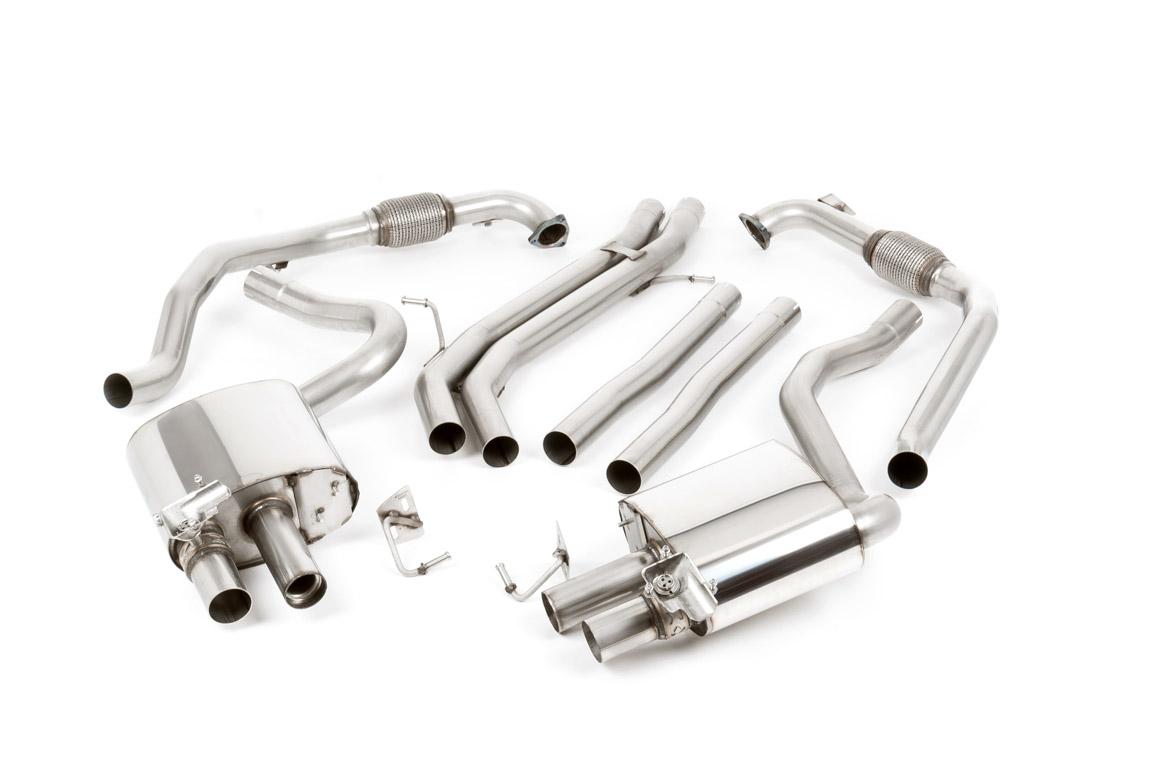 Milltek Non-Resonated Cat-Back Exhaust | Audi B9 S5 - Polished Tips