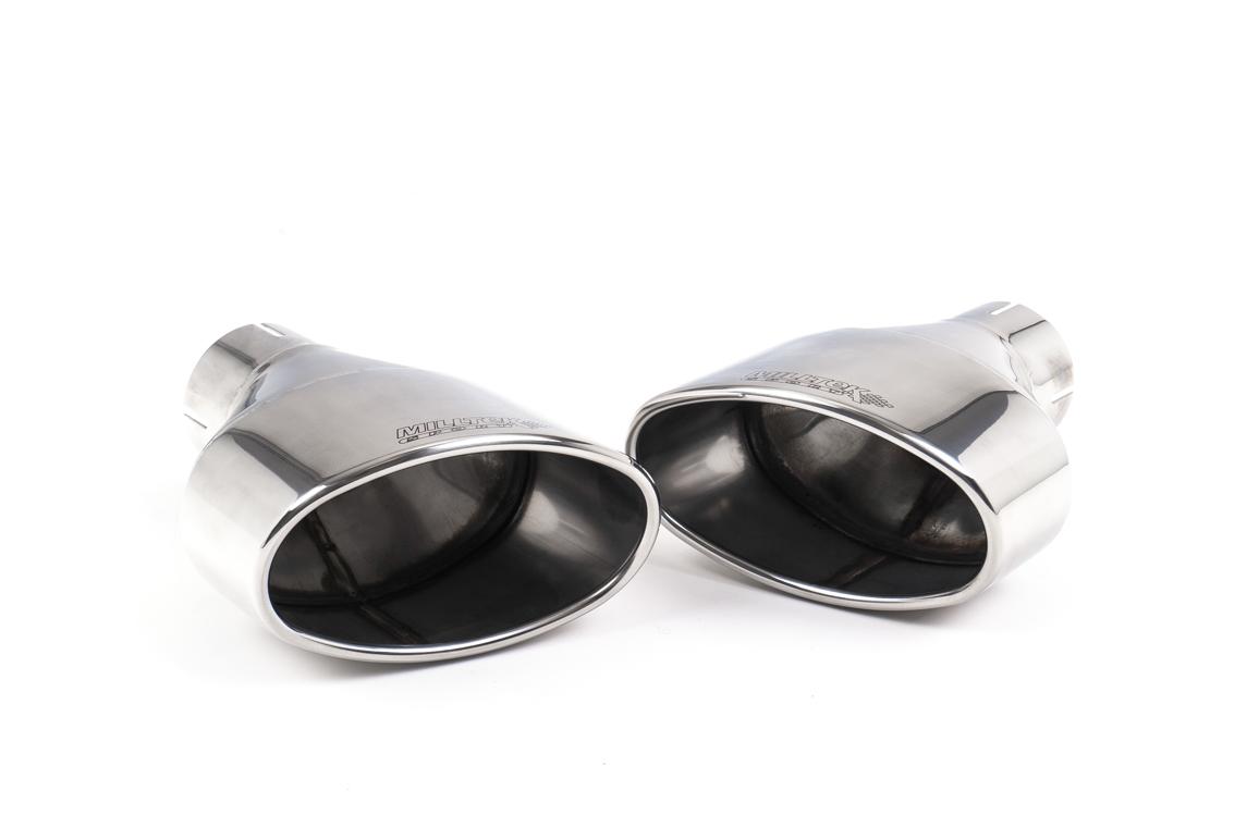 Milltek Non-Resonated Cat-Back Exhaust | Audi MK3 TTRS - Brushed Titanium Tips