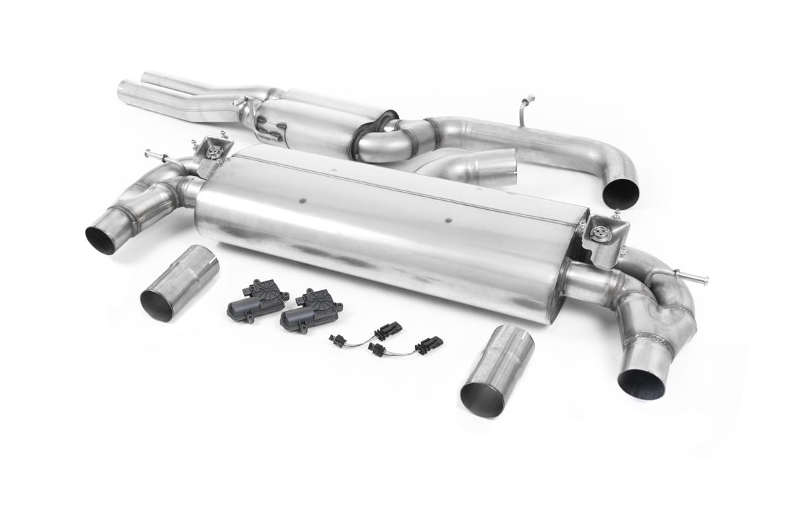 Milltek Resonated Cat-Back Exhaust | Audi RS3 8V - Brushed Titanium Tips
