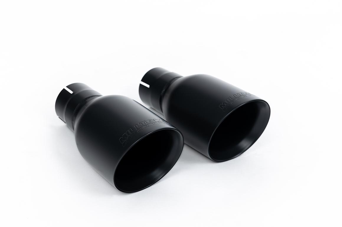 Milltek Non-Resonated Cat-Back Exhaust | Audi B6 S4 - Cerakote Black Tips