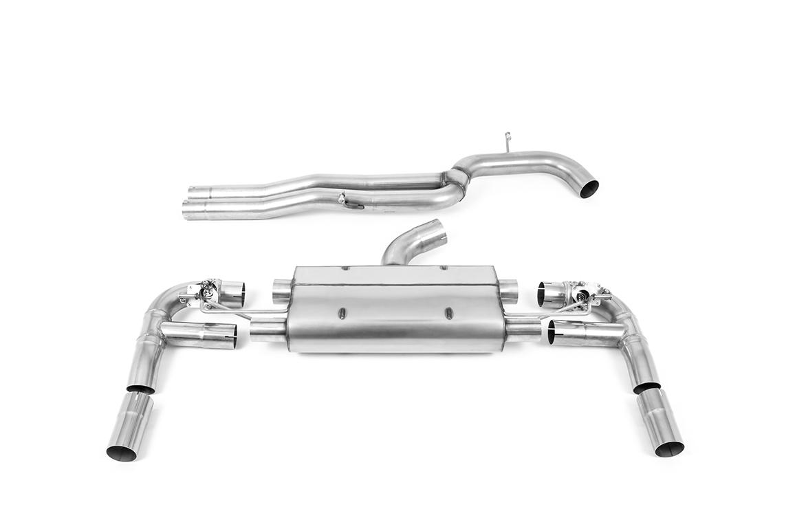 Milltek 80mm Non-Resonated Cat-Back Exhaust | Audi RS3 8V - Polished Tips