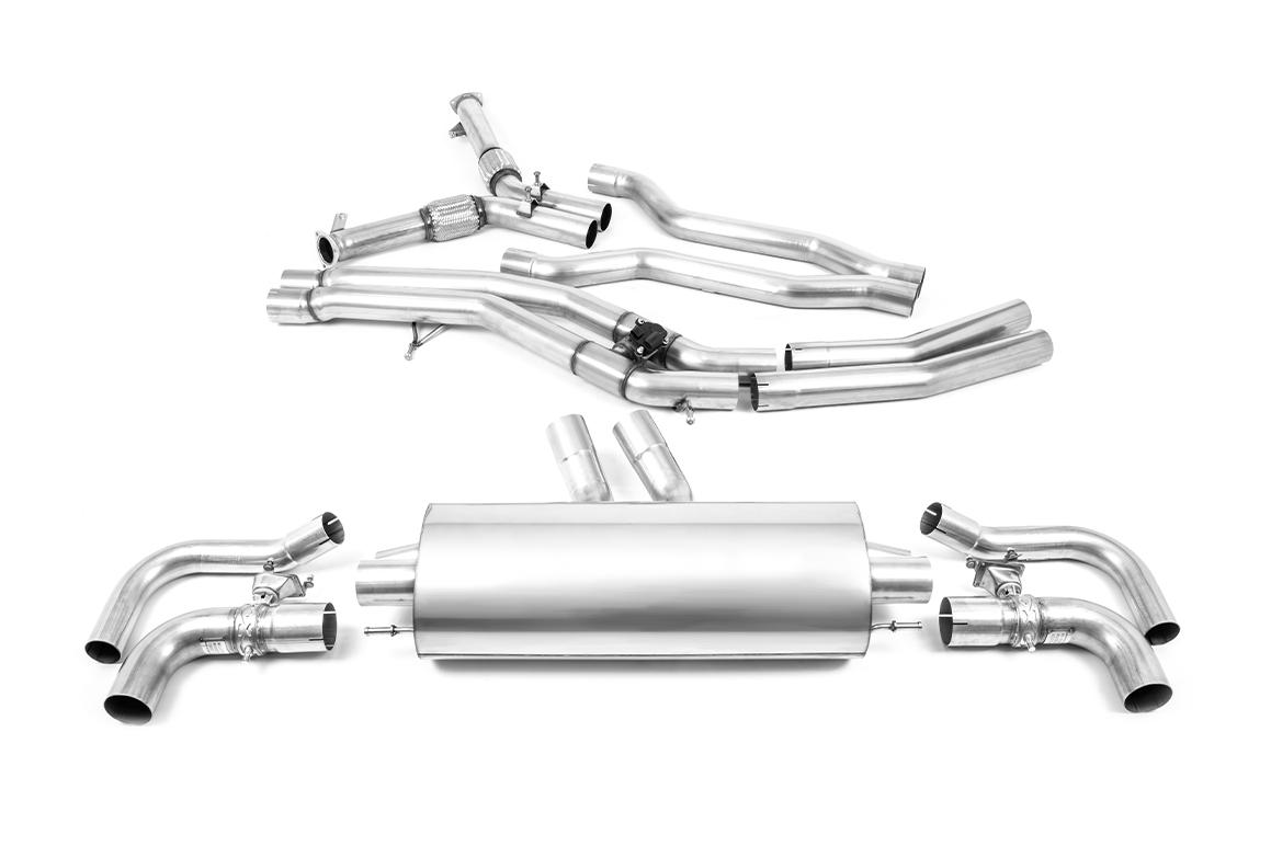 Milltek Non-Resonated OPF Back Exhaust | Audi RSQ8 4MN - OE Tips