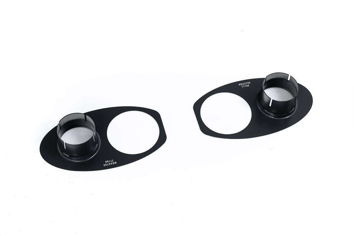 Milltek 80mm Optional Cerakote Black Rear Trim Finisher Plates Milltek 80mm Optional Cerakote Black Rear Trim Finisher Plates