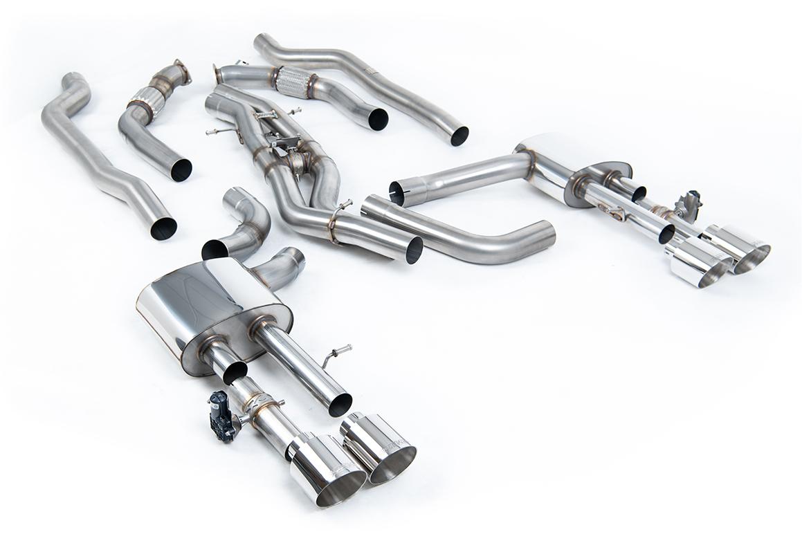 Milltek 80mm Non-Resonated OPF-Back Exhaust | Audi D5 S8 - Polished Tips