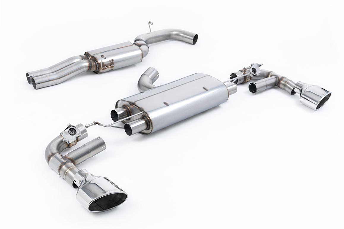 Milltek 80mm Resonated Cat-Back Exhaust | Audi TTRS MK3 - Polished Tips
