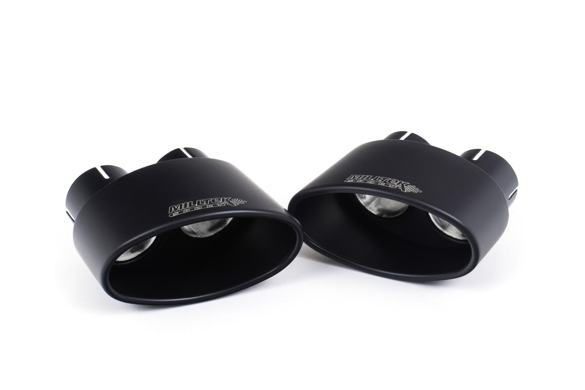 Milltek Valved Road+ Cat-Back Exhaust | Audi B9.5 RS5 Coupe - Cerakote Black Tips